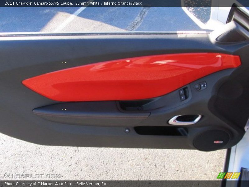 Summit White / Inferno Orange/Black 2011 Chevrolet Camaro SS/RS Coupe