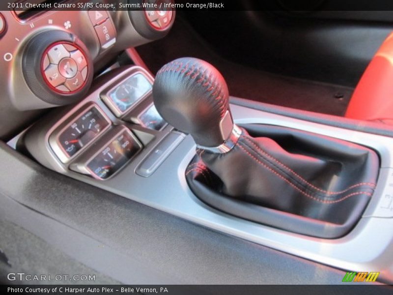 Summit White / Inferno Orange/Black 2011 Chevrolet Camaro SS/RS Coupe
