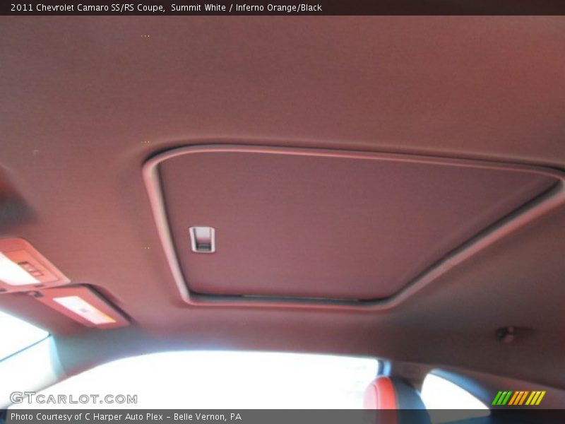 Summit White / Inferno Orange/Black 2011 Chevrolet Camaro SS/RS Coupe