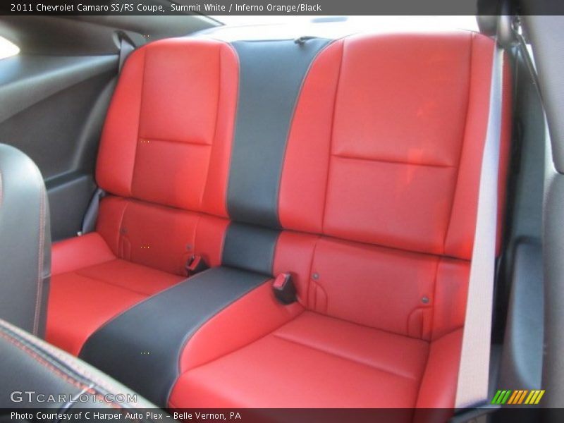 Summit White / Inferno Orange/Black 2011 Chevrolet Camaro SS/RS Coupe