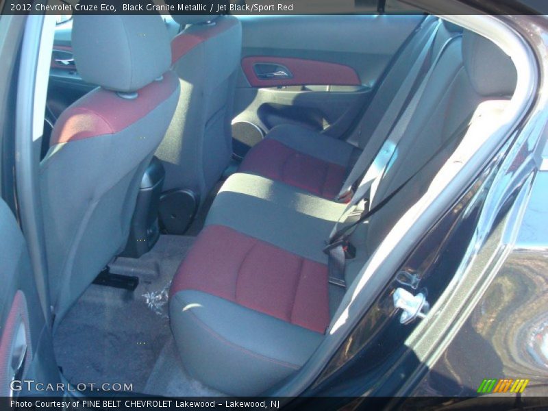 Black Granite Metallic / Jet Black/Sport Red 2012 Chevrolet Cruze Eco
