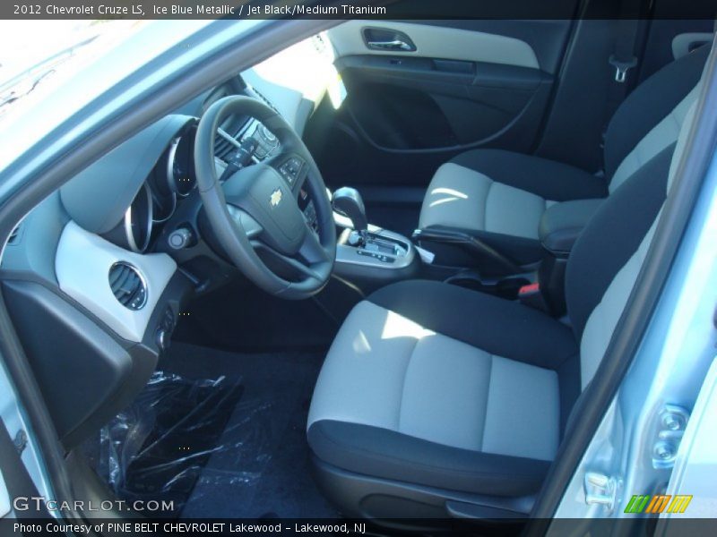 Ice Blue Metallic / Jet Black/Medium Titanium 2012 Chevrolet Cruze LS