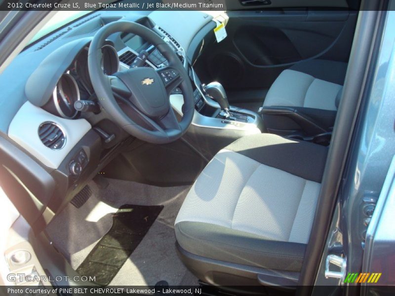 Blue Topaz Metallic / Jet Black/Medium Titanium 2012 Chevrolet Cruze LS