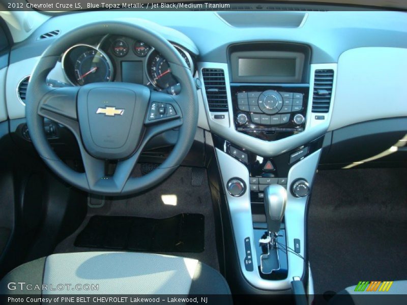 Blue Topaz Metallic / Jet Black/Medium Titanium 2012 Chevrolet Cruze LS