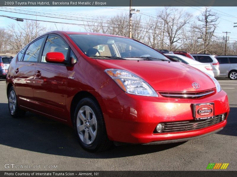 Barcelona Red Metallic / Bisque 2009 Toyota Prius Hybrid