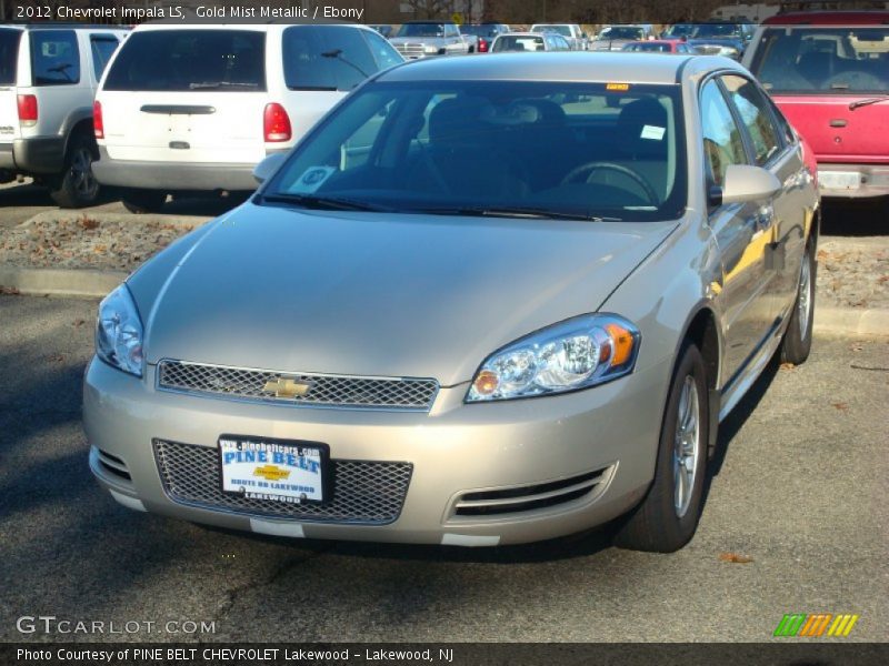 Gold Mist Metallic / Ebony 2012 Chevrolet Impala LS