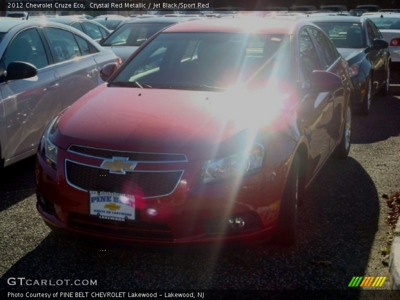 Crystal Red Metallic / Jet Black/Sport Red 2012 Chevrolet Cruze Eco