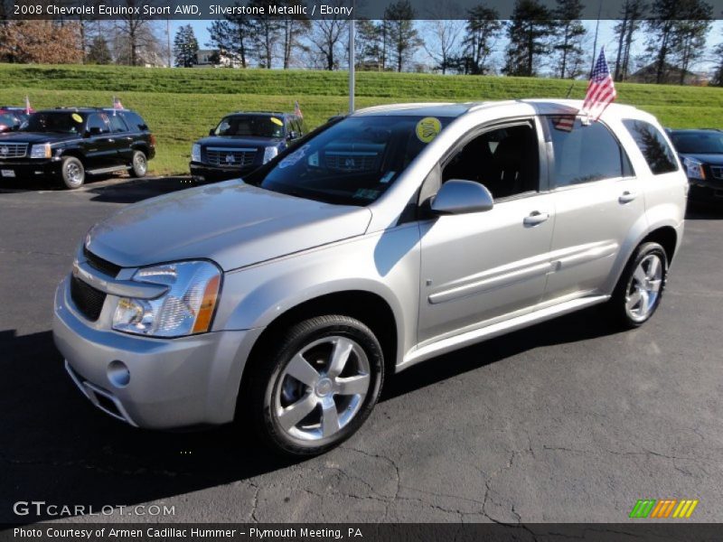 Silverstone Metallic / Ebony 2008 Chevrolet Equinox Sport AWD
