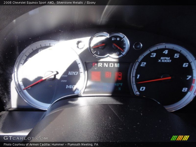 Silverstone Metallic / Ebony 2008 Chevrolet Equinox Sport AWD