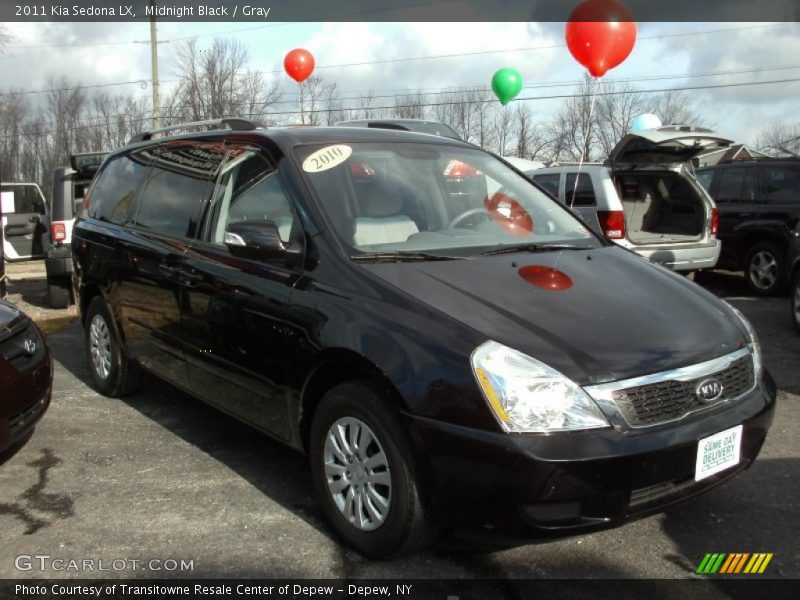Midnight Black / Gray 2011 Kia Sedona LX