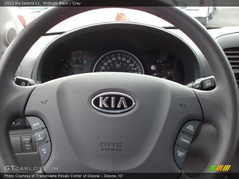 Midnight Black / Gray 2011 Kia Sedona LX