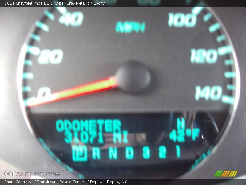 Cyber Gray Metallic / Ebony 2011 Chevrolet Impala LT