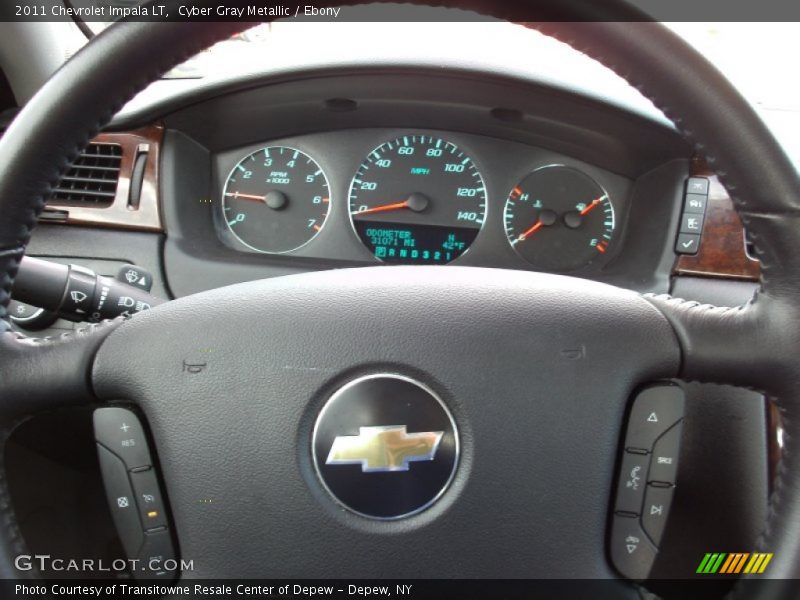 Cyber Gray Metallic / Ebony 2011 Chevrolet Impala LT