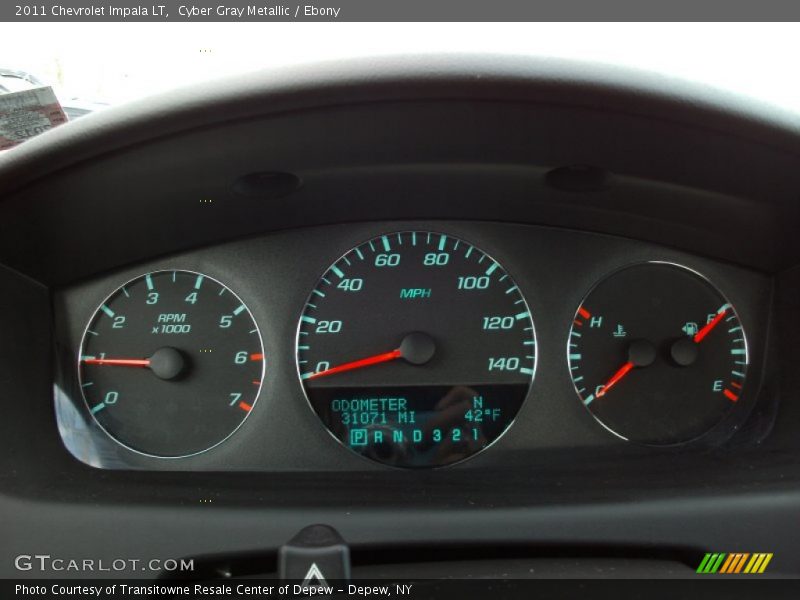 Cyber Gray Metallic / Ebony 2011 Chevrolet Impala LT