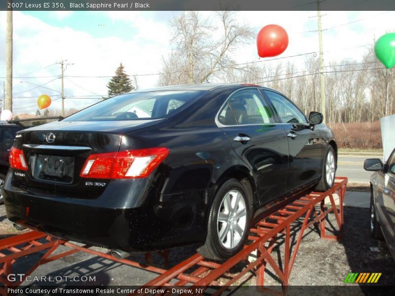 Black Sapphire Pearl / Black 2007 Lexus ES 350