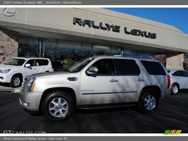 Quicksilver / Ebony/Ebony 2009 Cadillac Escalade AWD