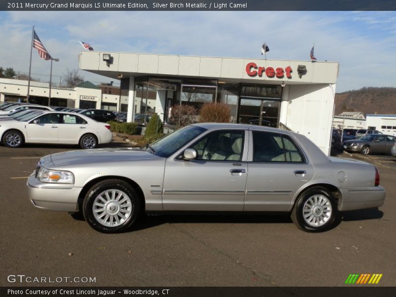 Silver Birch Metallic / Light Camel 2011 Mercury Grand Marquis LS Ultimate Edition