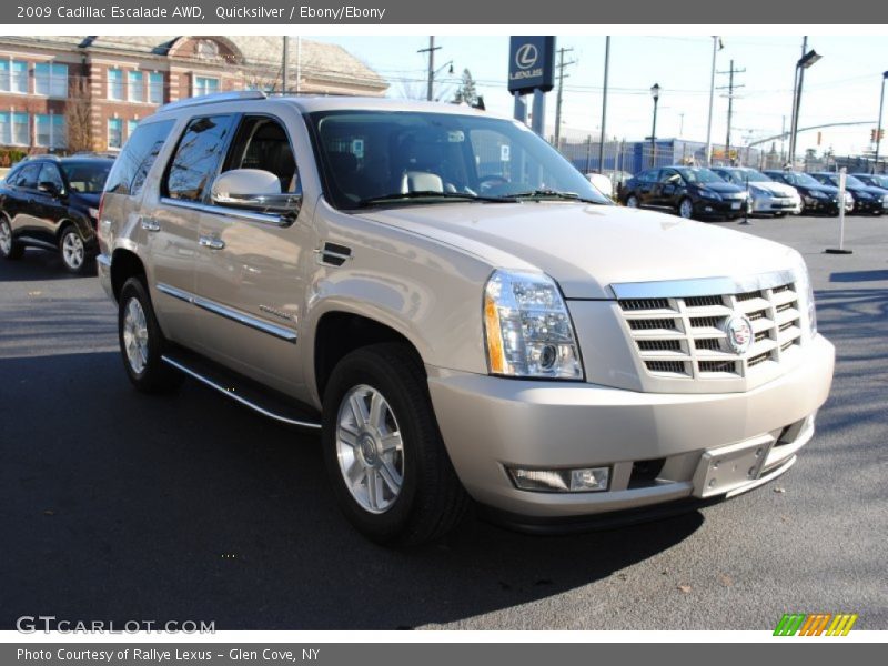 Quicksilver / Ebony/Ebony 2009 Cadillac Escalade AWD