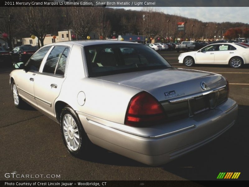 Silver Birch Metallic / Light Camel 2011 Mercury Grand Marquis LS Ultimate Edition