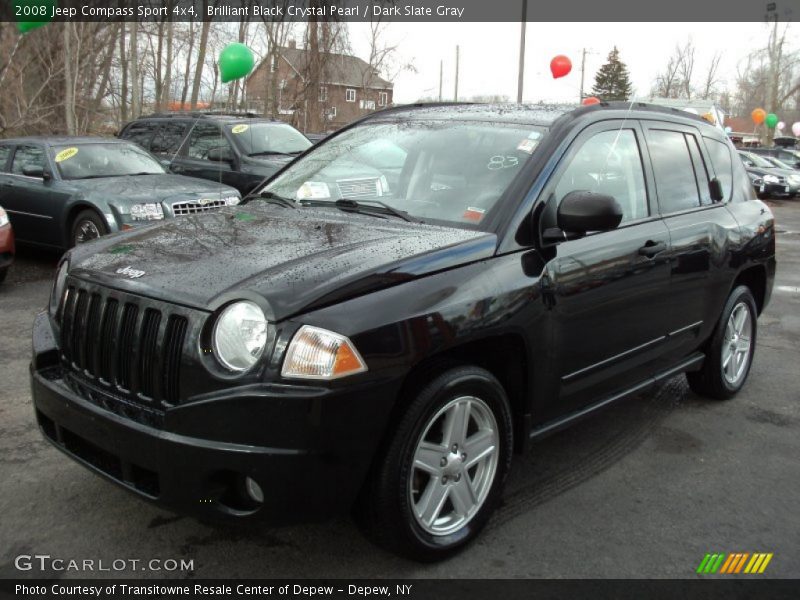 Brilliant Black Crystal Pearl / Dark Slate Gray 2008 Jeep Compass Sport 4x4