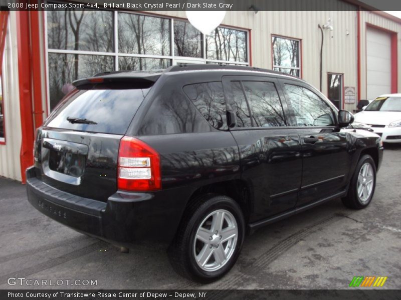 Brilliant Black Crystal Pearl / Dark Slate Gray 2008 Jeep Compass Sport 4x4