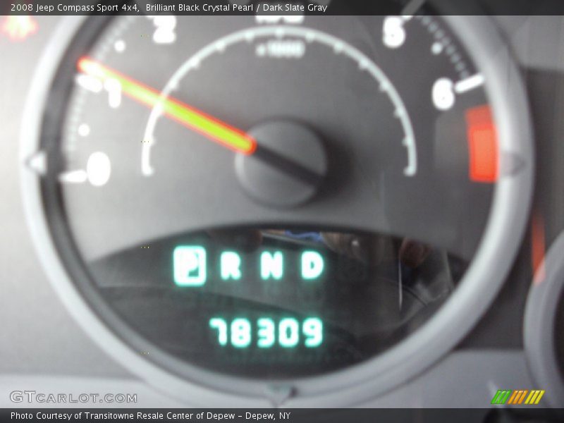Brilliant Black Crystal Pearl / Dark Slate Gray 2008 Jeep Compass Sport 4x4