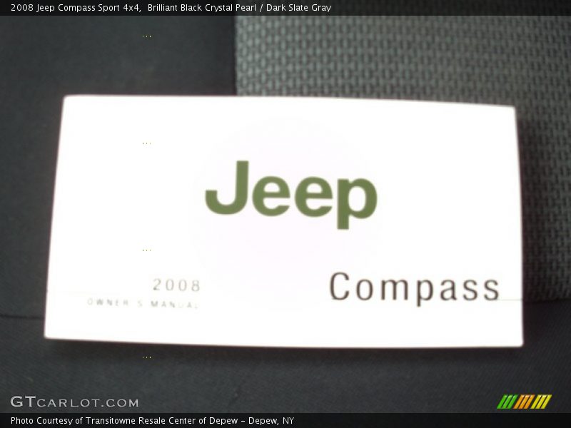 Brilliant Black Crystal Pearl / Dark Slate Gray 2008 Jeep Compass Sport 4x4