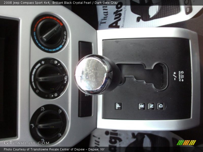 Brilliant Black Crystal Pearl / Dark Slate Gray 2008 Jeep Compass Sport 4x4