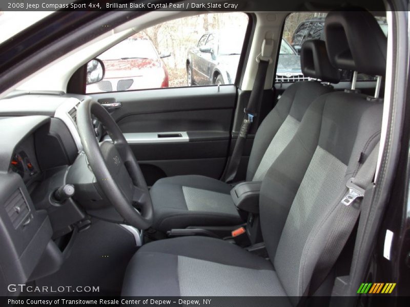 Brilliant Black Crystal Pearl / Dark Slate Gray 2008 Jeep Compass Sport 4x4