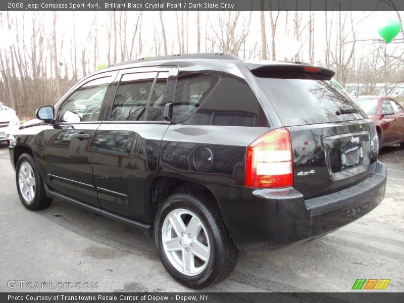 Brilliant Black Crystal Pearl / Dark Slate Gray 2008 Jeep Compass Sport 4x4