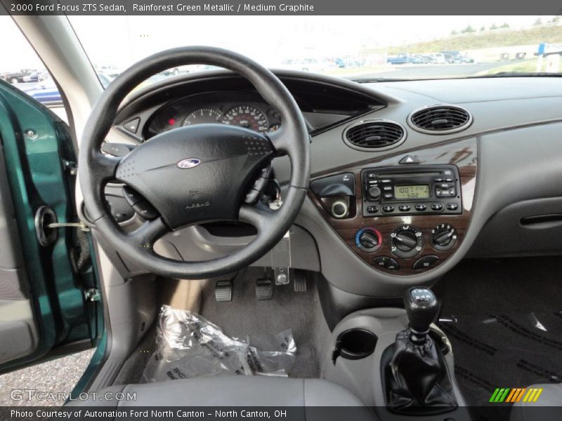 Rainforest Green Metallic / Medium Graphite 2000 Ford Focus ZTS Sedan