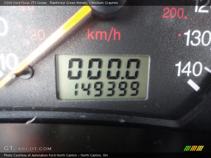 Rainforest Green Metallic / Medium Graphite 2000 Ford Focus ZTS Sedan