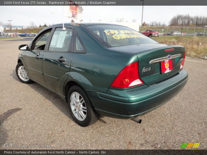 Rainforest Green Metallic / Medium Graphite 2000 Ford Focus ZTS Sedan