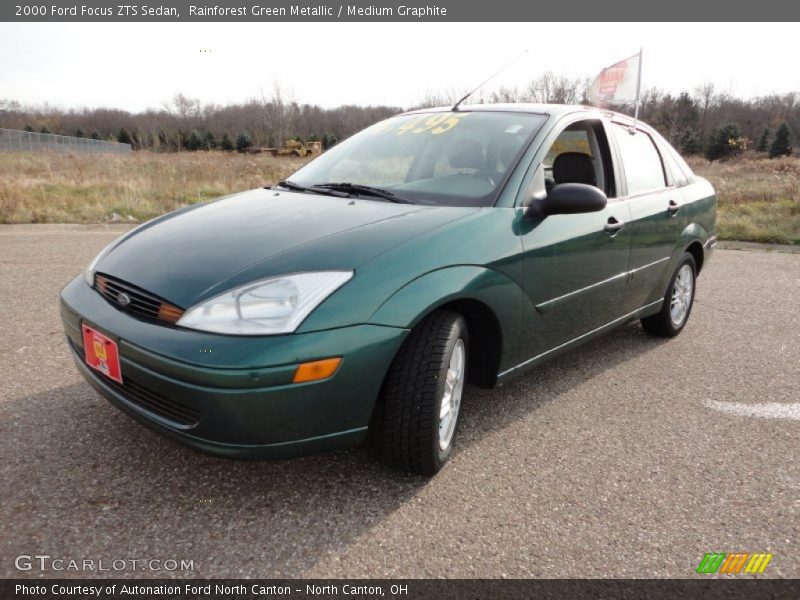 Rainforest Green Metallic / Medium Graphite 2000 Ford Focus ZTS Sedan