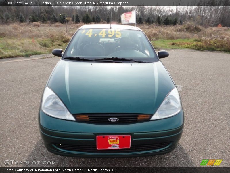 Rainforest Green Metallic / Medium Graphite 2000 Ford Focus ZTS Sedan