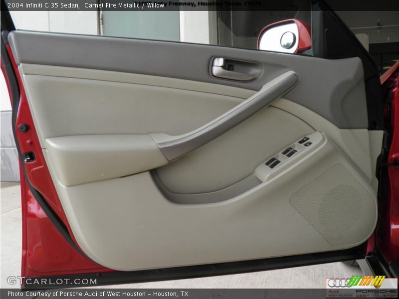 Garnet Fire Metallic / Willow 2004 Infiniti G 35 Sedan