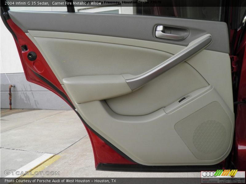 Garnet Fire Metallic / Willow 2004 Infiniti G 35 Sedan