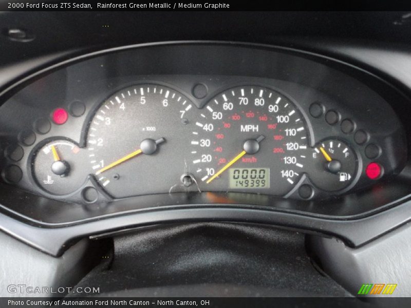  2000 Focus ZTS Sedan ZTS Sedan Gauges