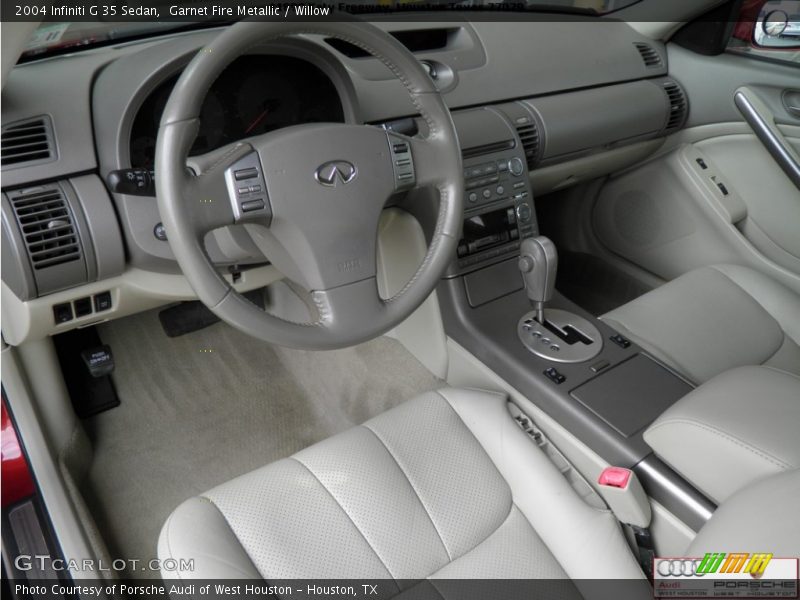 Garnet Fire Metallic / Willow 2004 Infiniti G 35 Sedan