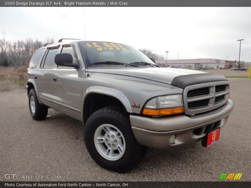 Bright Platinum Metallic / Mist Gray 2000 Dodge Durango SLT 4x4