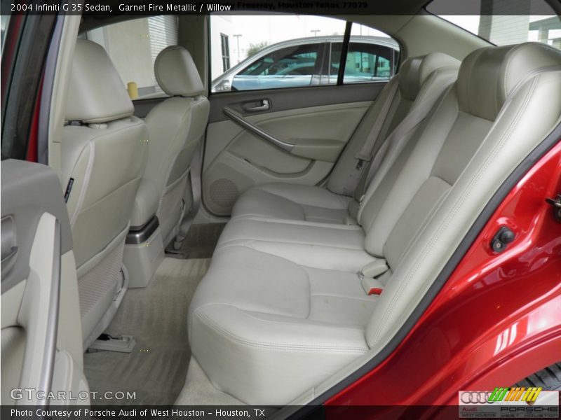 Garnet Fire Metallic / Willow 2004 Infiniti G 35 Sedan