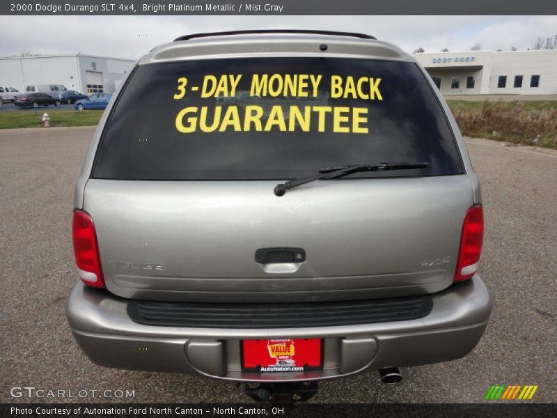 Bright Platinum Metallic / Mist Gray 2000 Dodge Durango SLT 4x4