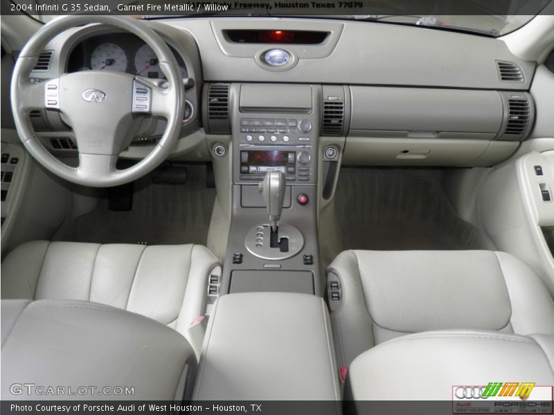 Garnet Fire Metallic / Willow 2004 Infiniti G 35 Sedan