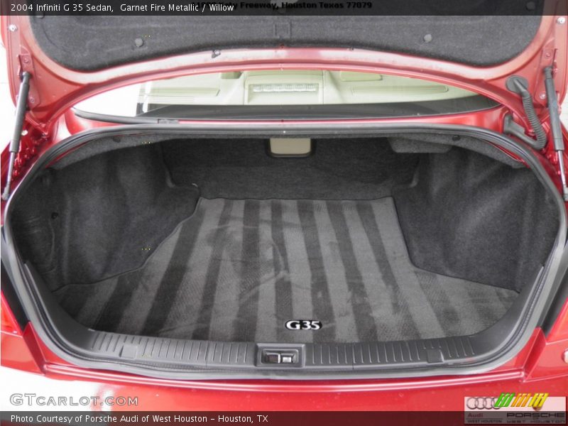 Garnet Fire Metallic / Willow 2004 Infiniti G 35 Sedan