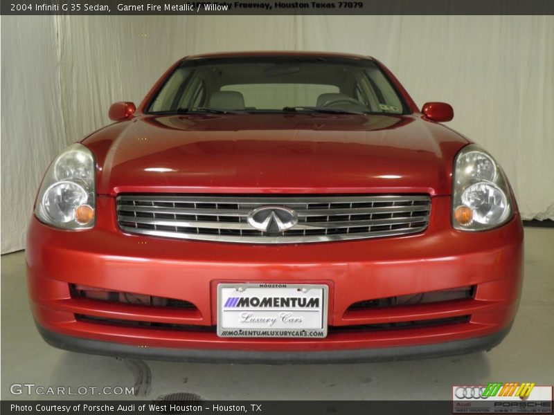 Garnet Fire Metallic / Willow 2004 Infiniti G 35 Sedan