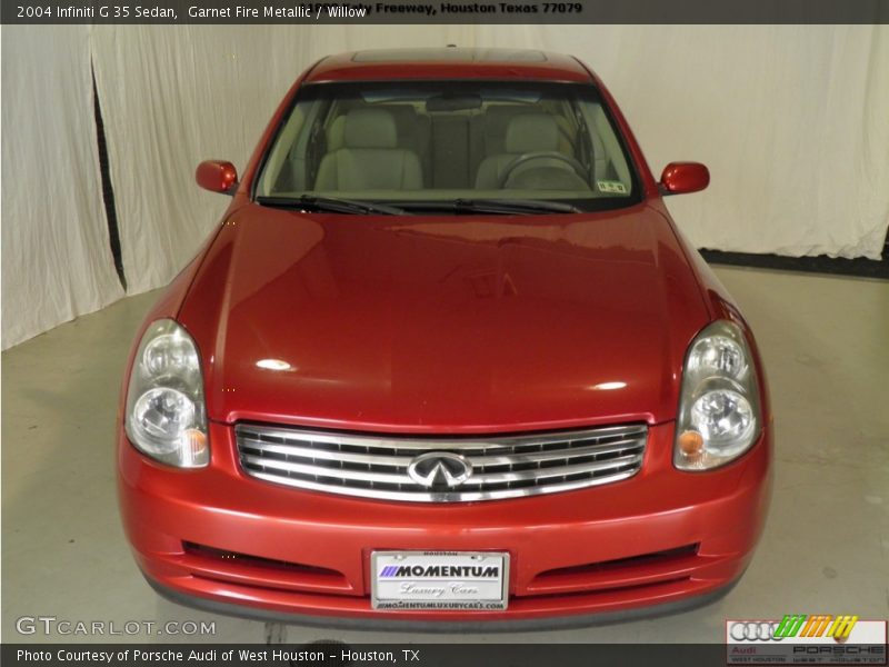 Garnet Fire Metallic / Willow 2004 Infiniti G 35 Sedan