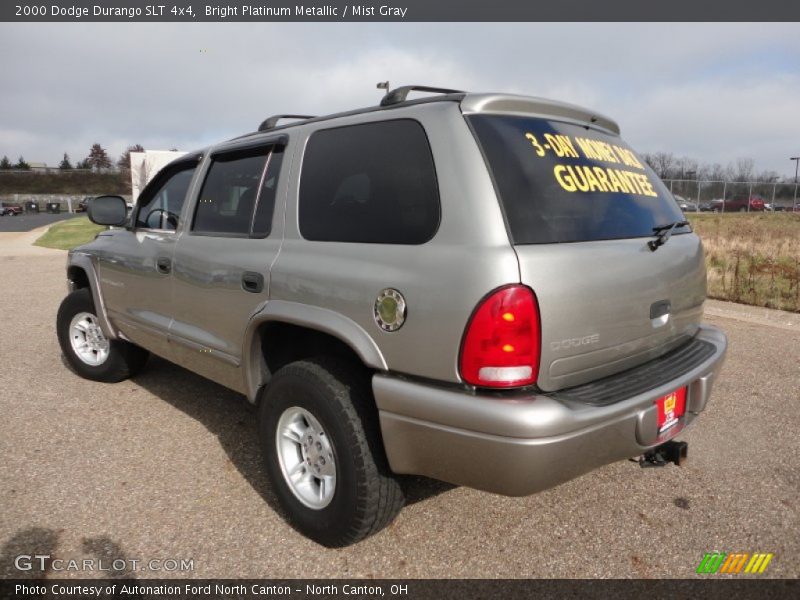 Bright Platinum Metallic / Mist Gray 2000 Dodge Durango SLT 4x4
