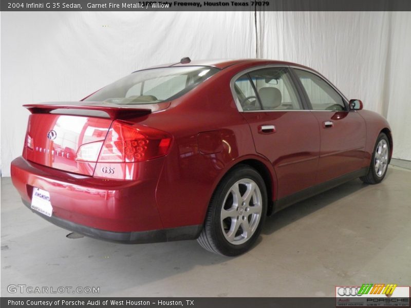 Garnet Fire Metallic / Willow 2004 Infiniti G 35 Sedan