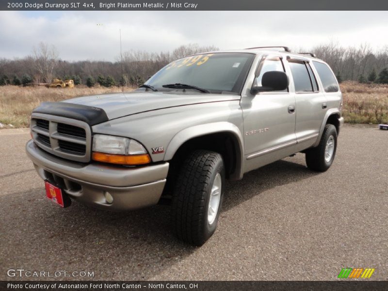 Bright Platinum Metallic / Mist Gray 2000 Dodge Durango SLT 4x4