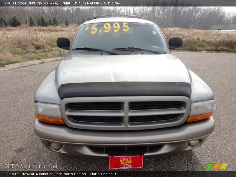 Bright Platinum Metallic / Mist Gray 2000 Dodge Durango SLT 4x4